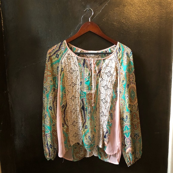 Meadow Rue Giada Peasant blouse from Anthropologie - Picture 4 of 5